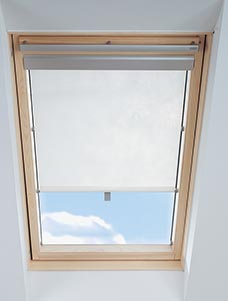 Itzala translucent roller blinds for roof windows